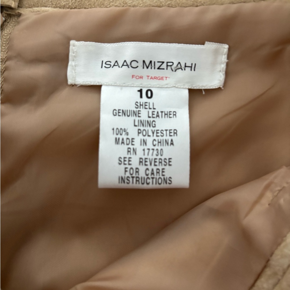 Isaac Mizrahi Tan A-Line Skirt - Picture 6 of 8
